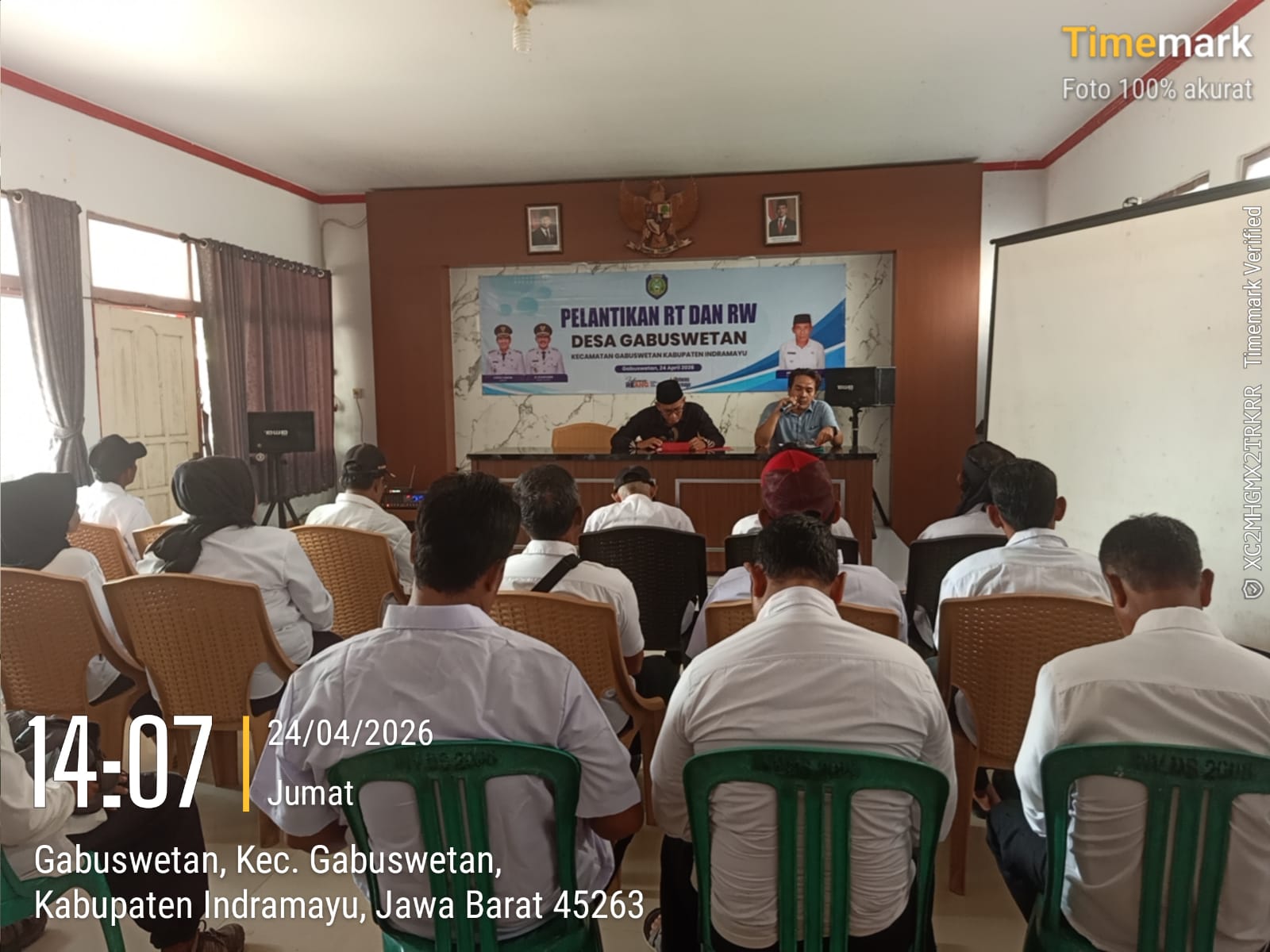 Pelantikan dan Sumpah/Janji Jabatan RW dan RT Desa Gabuswetan